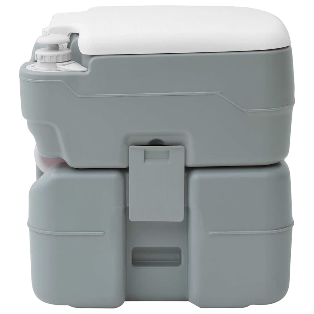 Camping Toilet Grijs 41.5 x 36.5 x 42 cm Kunststof