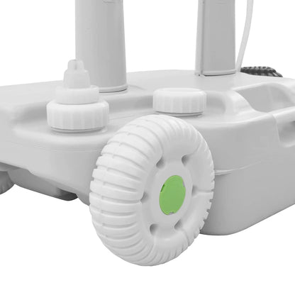 Camping wasstandaard Grijs 72 x 42 x 103 cm Kunststof