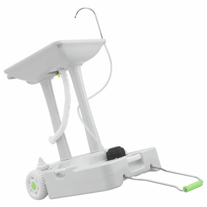 Camping wasstandaard Grijs 72 x 42 x 103 cm Kunststof