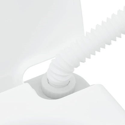 Camping Toilet 2 pcs Grijs en Wit Hoogwaardig polyethyleen