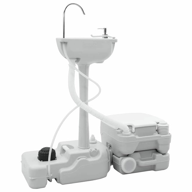Camping Toilet Set 2 Pcs En Wit