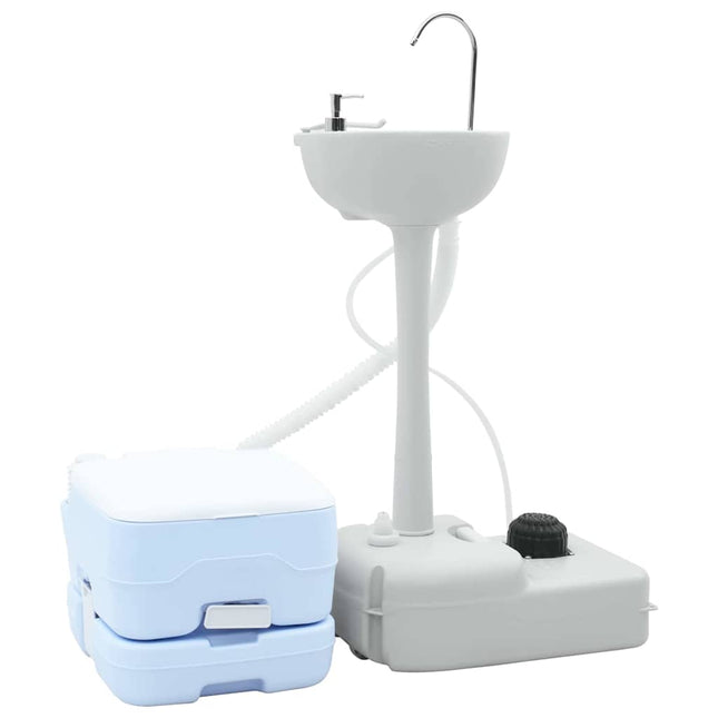 Camping Toilet Set 2 Pcs En Wit