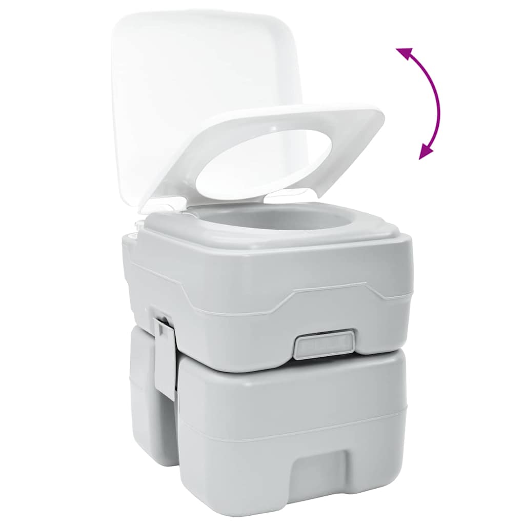 Camping Toilet Grijs 41.5 x 36.5 x 42 cm