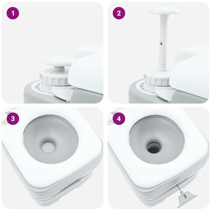 Camping Toilet 41,5 X 36,5 X 42 Cm