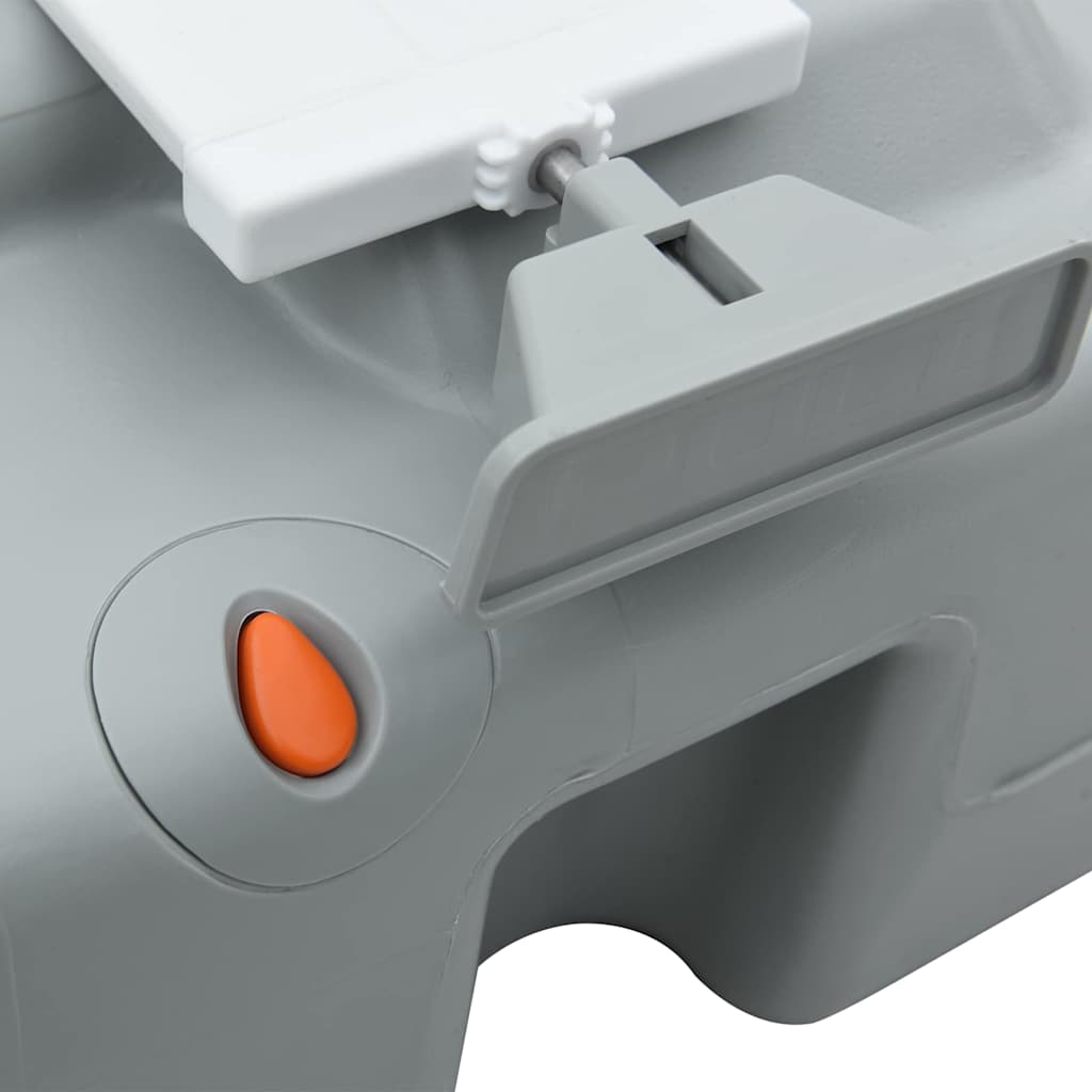 Camping Toilet Grijs en Wit 41,5 x 36,5 x 37,5 cm Polyetheen