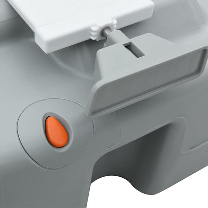 Camping Toilet Grijs en Wit 41,5 x 36,5 x 37,5 cm Polyetheen