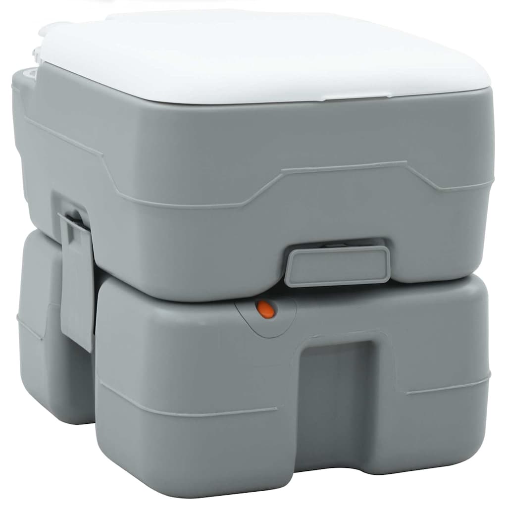 Camping Toilet Grijs en Wit 41,5 x 36,5 x 37,5 cm Polyetheen