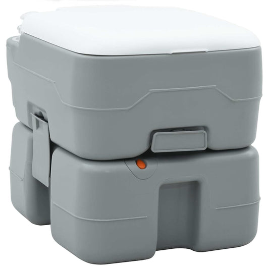 Camping Toilet Grijs en Wit 41,5 x 36,5 x 37,5 cm Polyetheen