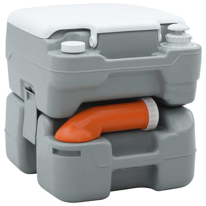 Camping Toilet Grijs en Wit 41,5 x 36,5 x 37,5 cm Polyetheen