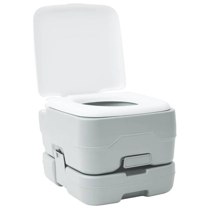 Camping Toilet Grijs en Wit 41,5 x 36,5 x 30 cm Polyetheen
