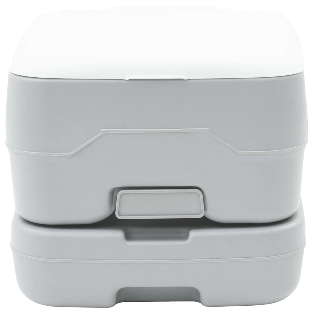 Camping Toilet Grijs en Wit 41,5 x 36,5 x 30 cm Polyetheen