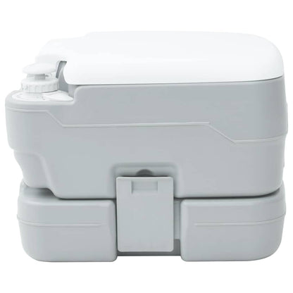 Camping Toilet Grijs en Wit 41,5 x 36,5 x 30 cm Polyetheen
