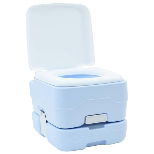 Camping Toilet Lichtblauw en Wit 41,5 x 36,5 x 30 cm Polyetheen