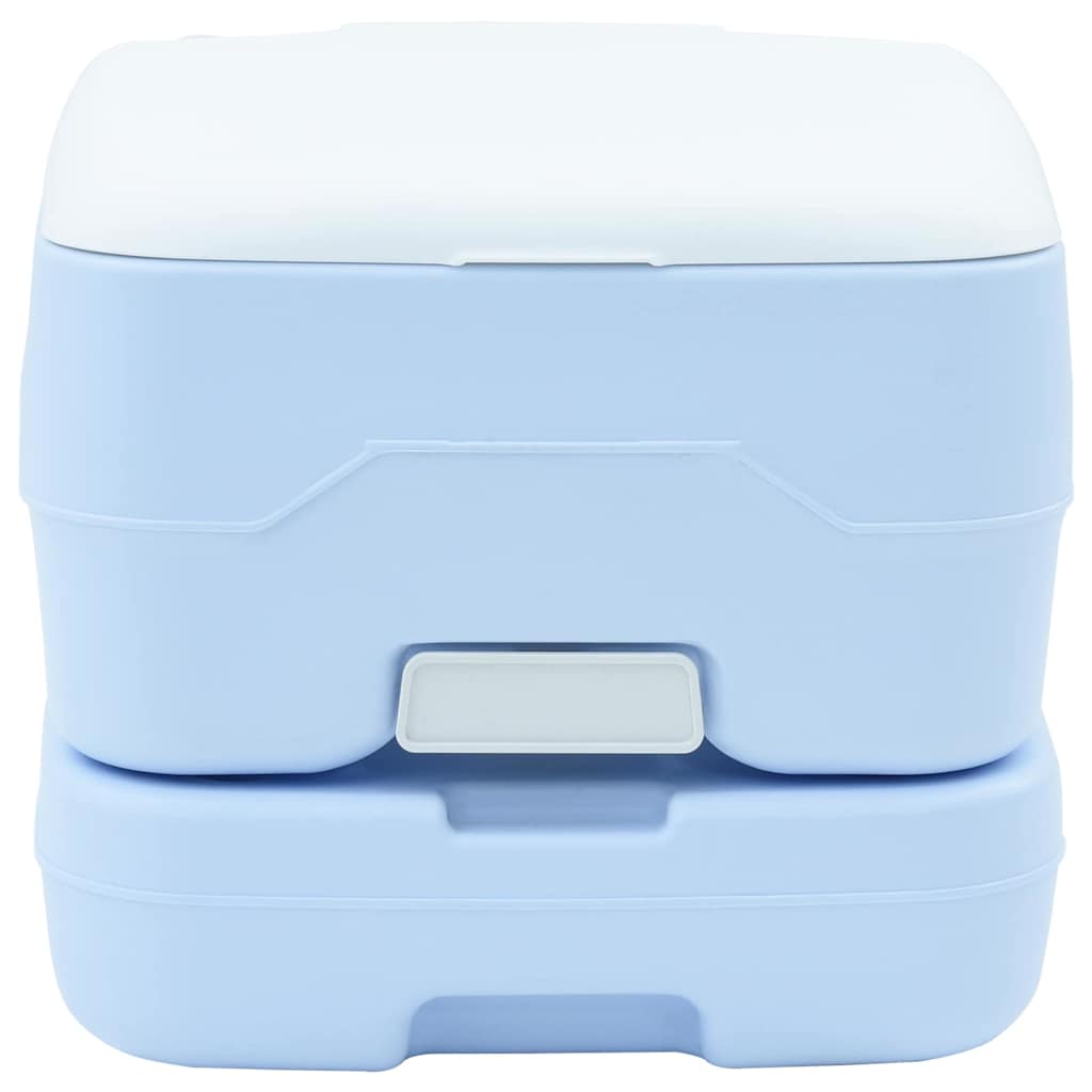 Camping Toilet Lichtblauw en Wit 41,5 x 36,5 x 30 cm Polyetheen