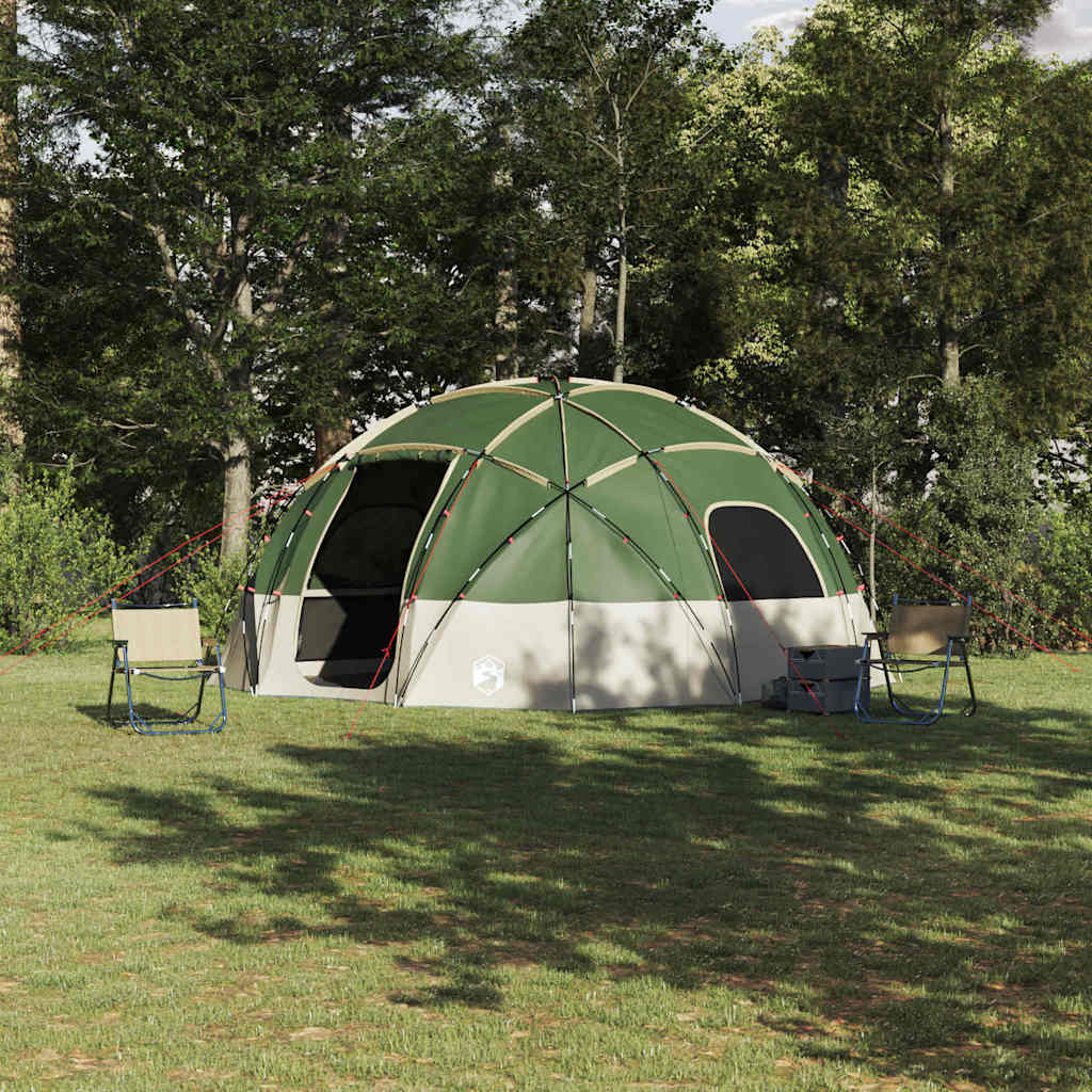 Camping Tent met dak Groen 475 x 475 x 235 cm Polyester