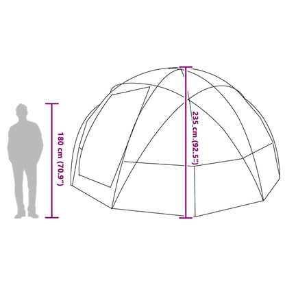 Camping Tent met dak Groen 475 x 475 x 235 cm Polyester