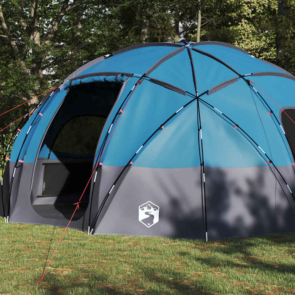 Camping Tent met dak Blauw 475 x 475 x 235 cm Polyester