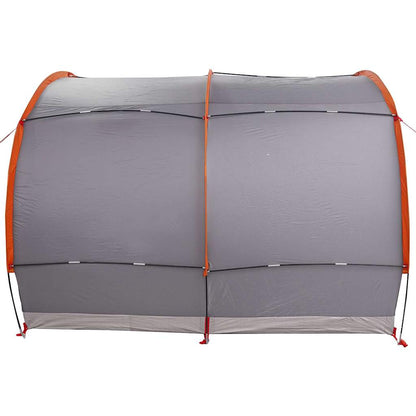 Fietstent met dak met opslag Grijs en Oranje 256 x 222 x 182 cm