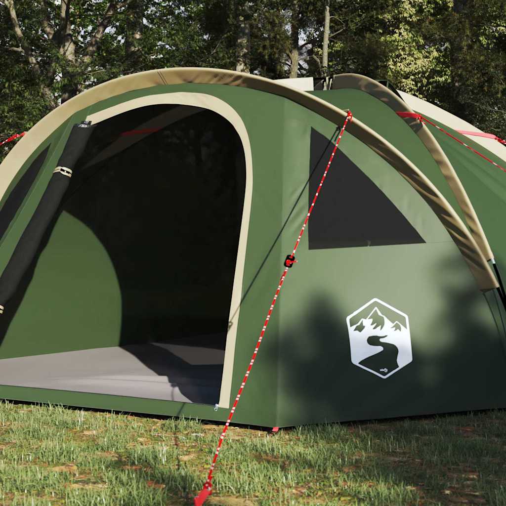 Camping Tent met dak Groen 308 x 268 x 130 cm Polyester