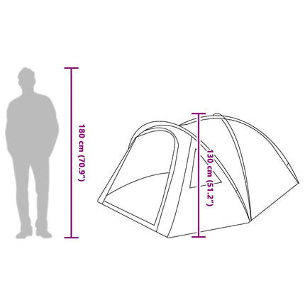 Koepeltent 4-Persoons 308 X 268 X 130 Cm Waterdicht Taft