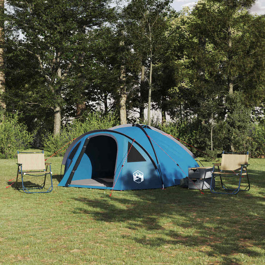 Camping Tent met dak Blauw 308 x 268 x 130 cm Polyester