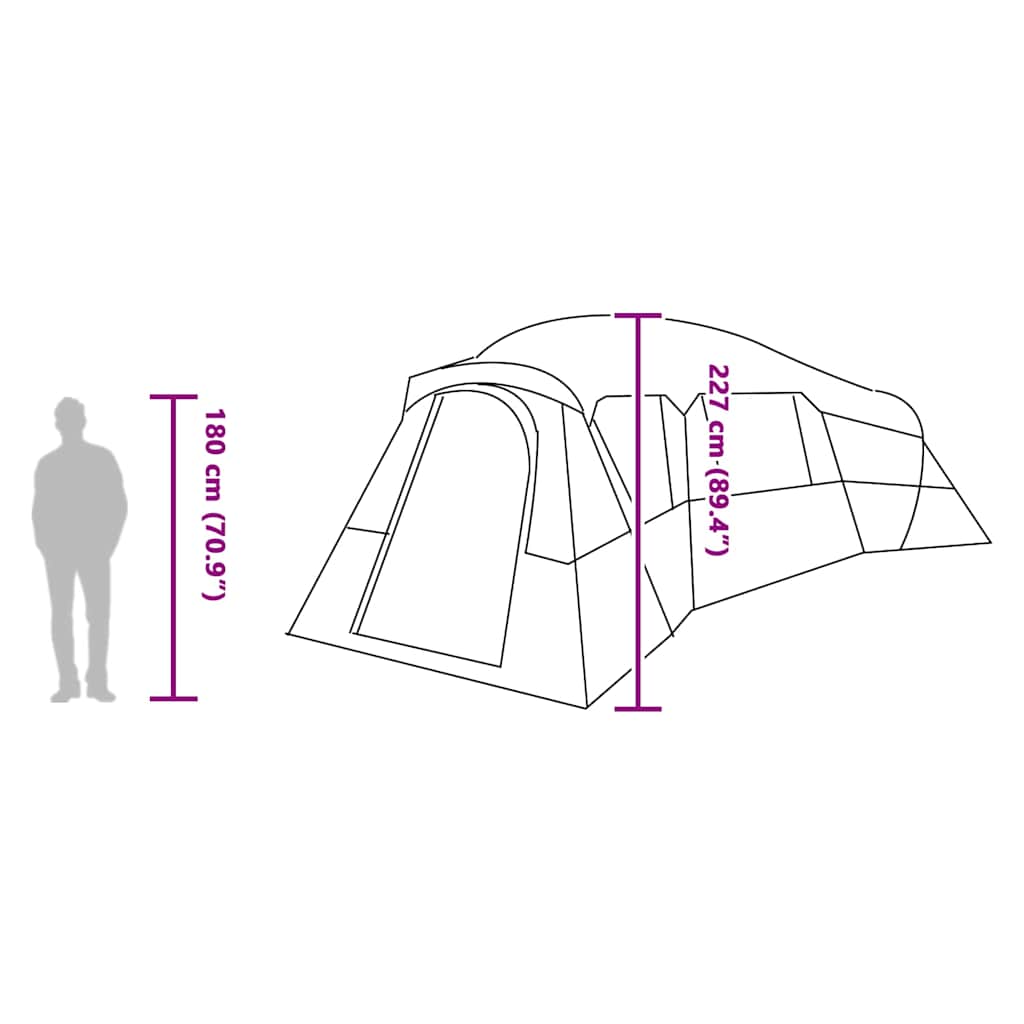 Gezinstent Met Dak Met Opslag 762 X 655 X 218 Cm Taft