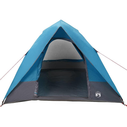 Camping Tent met dak met opslag Blauw 320 x 275 x 190 cm taft