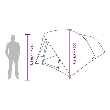 Tunnel Tent Met Dak Met Opslag 500 X 348 X 200 Cm Taft