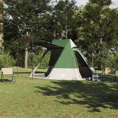 Camping Tent met dak met opslag Groen 482 x 360 x 227 cm taft