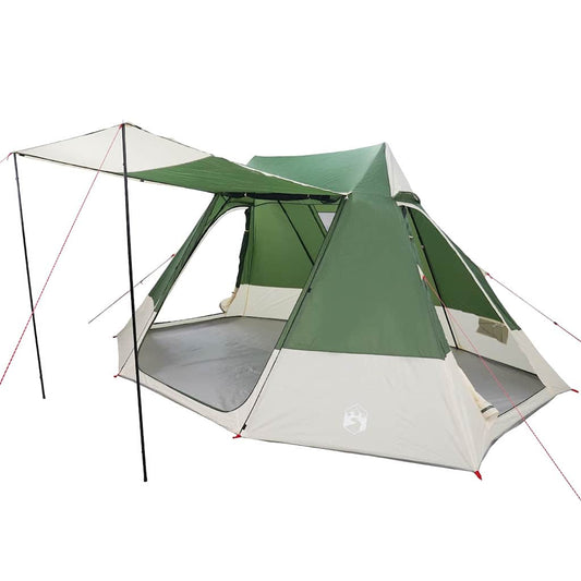 Camping Tent met dak met opslag Groen 482 x 360 x 227 cm taft