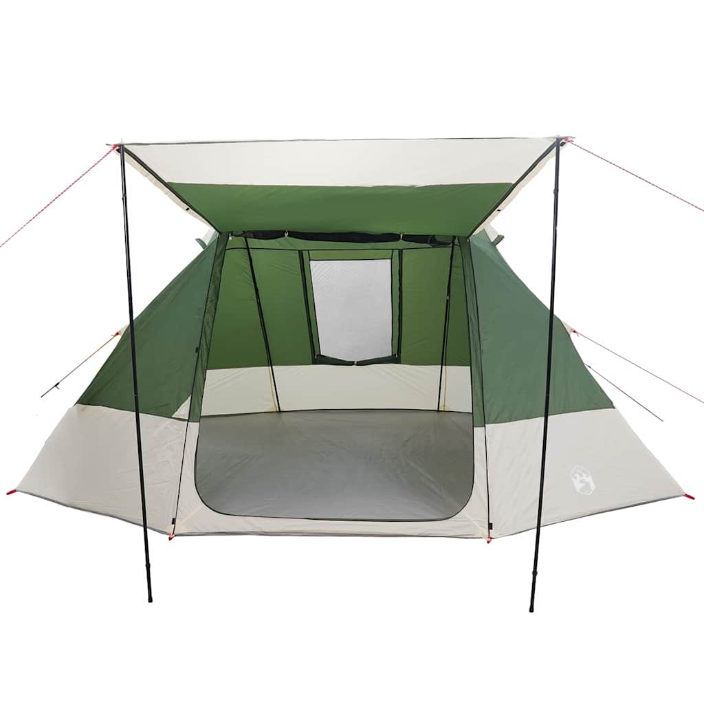 Camping Tent met dak met opslag Groen 482 x 360 x 227 cm taft
