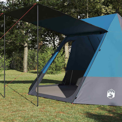 Camping Tent met dak met opslag Blauw 482 x 360 x 227 cm taft