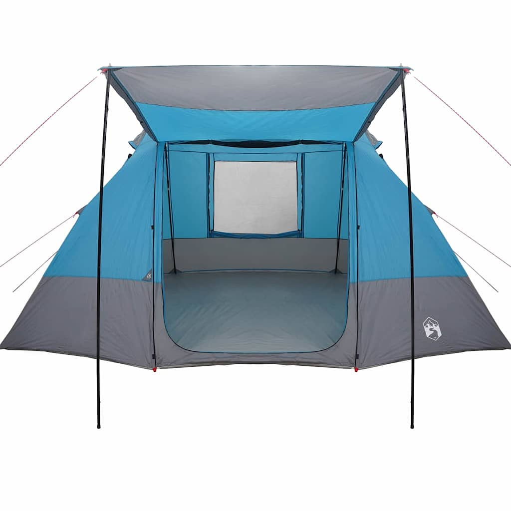 Camping Tent met dak met opslag Blauw 482 x 360 x 227 cm taft