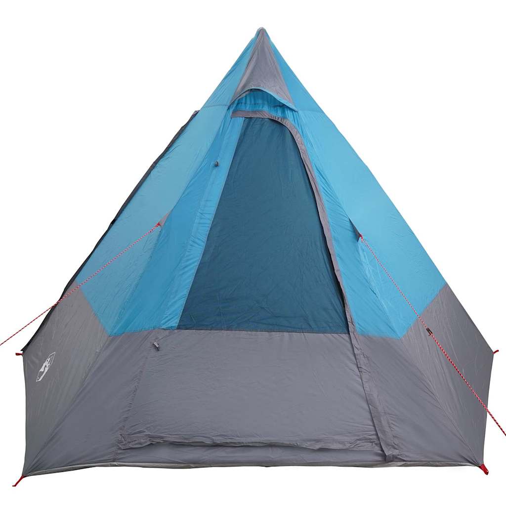 Camping Tent met dak met opslag Blauw 482 x 360 x 227 cm taft