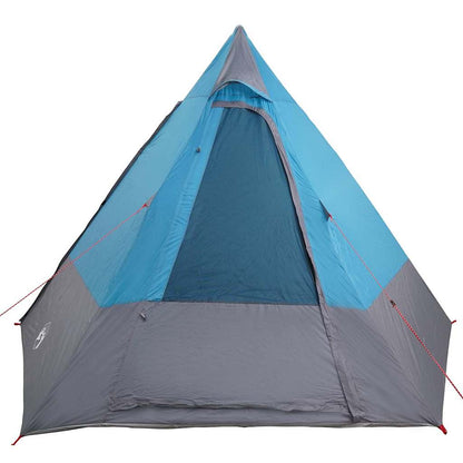 Camping Tent met dak met opslag Blauw 482 x 360 x 227 cm taft