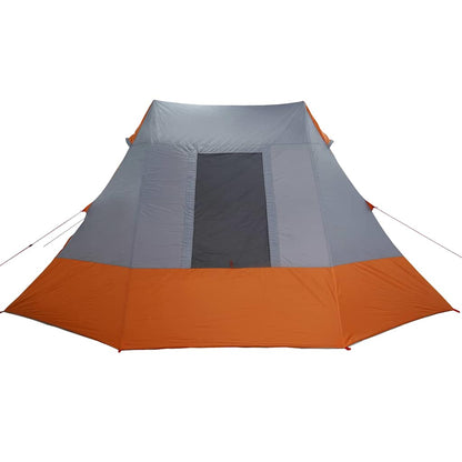 Camping Tent met dak Grijs en Oranje 482 x 360 x 227 cm taft