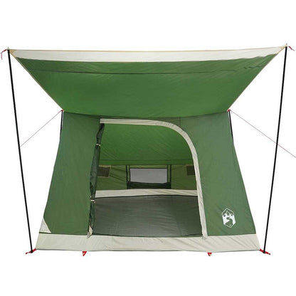 Camping Tent met dak met opslag Groen 223 x 163 x 130 cm taft