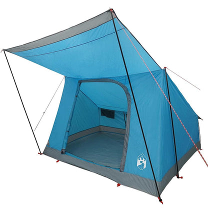 Camping Tent met dak met opslag Blauw 223 x 163 x 130 cm taft