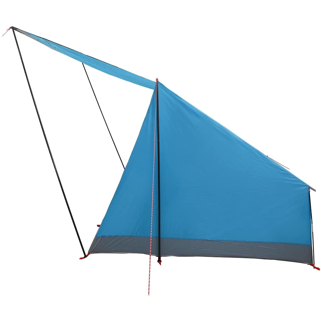 Camping Tent met dak met opslag Blauw 223 x 163 x 130 cm taft