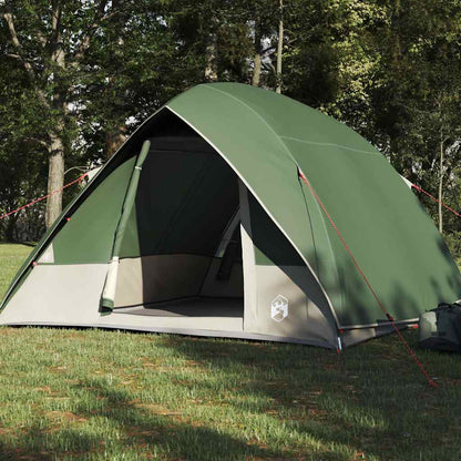 Camping Tent met dak met opslag Groen 275 x 230 x 140 cm taft