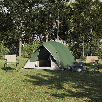 Camping Tent met dak met opslag Groen 275 x 230 x 140 cm taft