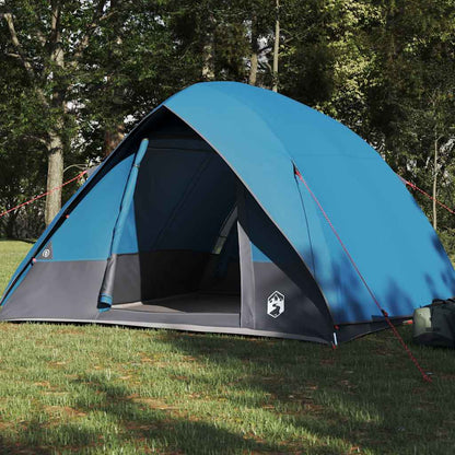 Camping Tent met dak met opslag Blauw 275 x 230 x 140 cm taft