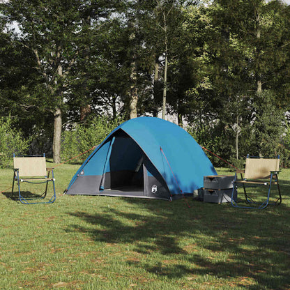 Camping Tent met dak met opslag Blauw 275 x 230 x 140 cm taft