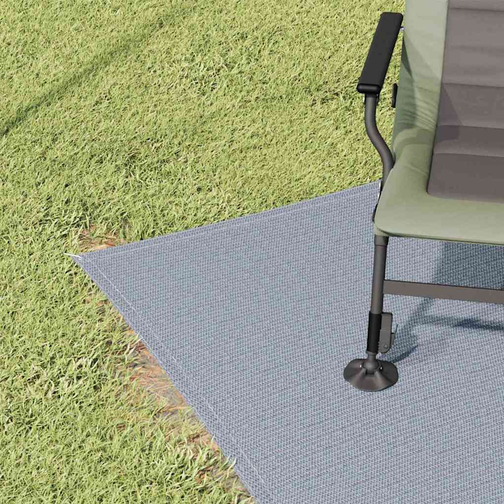 Tenttapijt Blauw En Grijs Polyetheen Blauw-Grijs