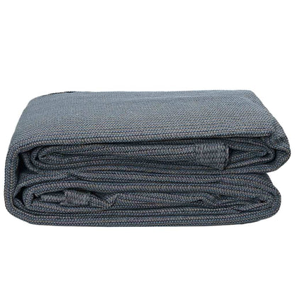 Tenttapijt Blauw En Grijs Polyetheen Blauw-Grijs