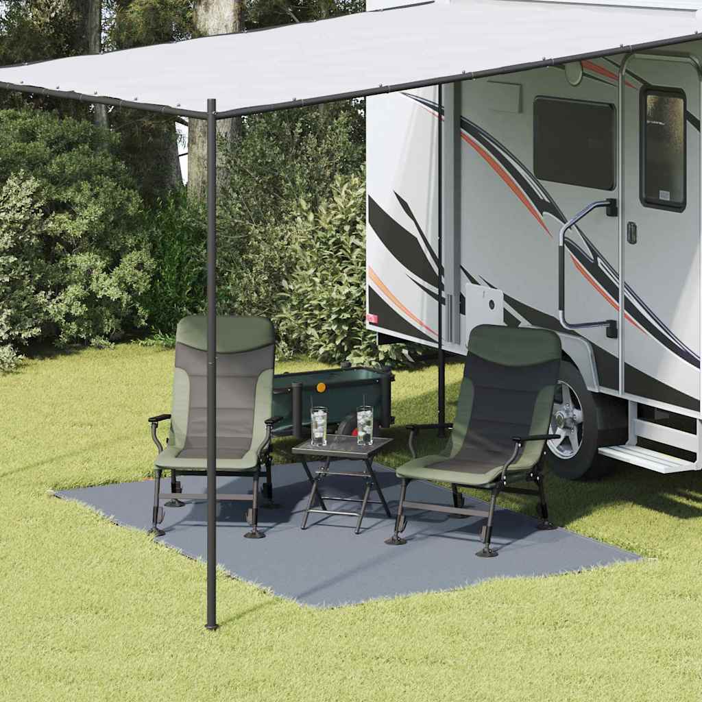 Tenttapijt Blauw En Grijs Polyetheen Blauw-Grijs