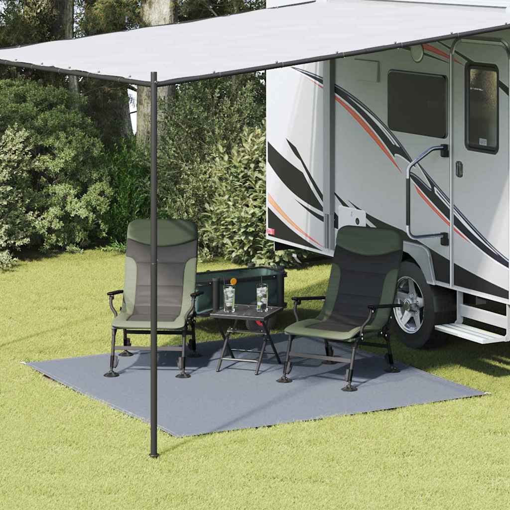 Tenttapijt Blauw En Grijs Polyetheen Blauw-Grijs