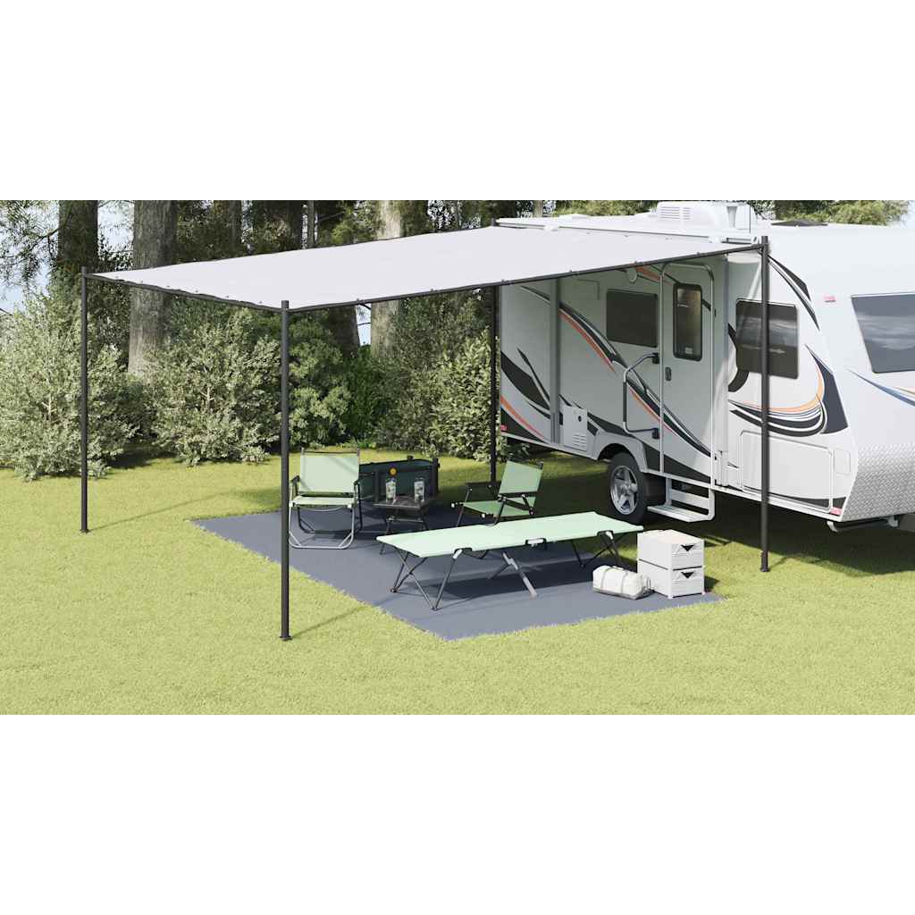 Tenttapijt Blauw En Grijs Polyetheen Blauw-Grijs