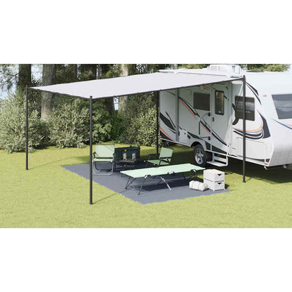 Tenttapijt Blauw En Grijs Polyetheen Blauw-Grijs