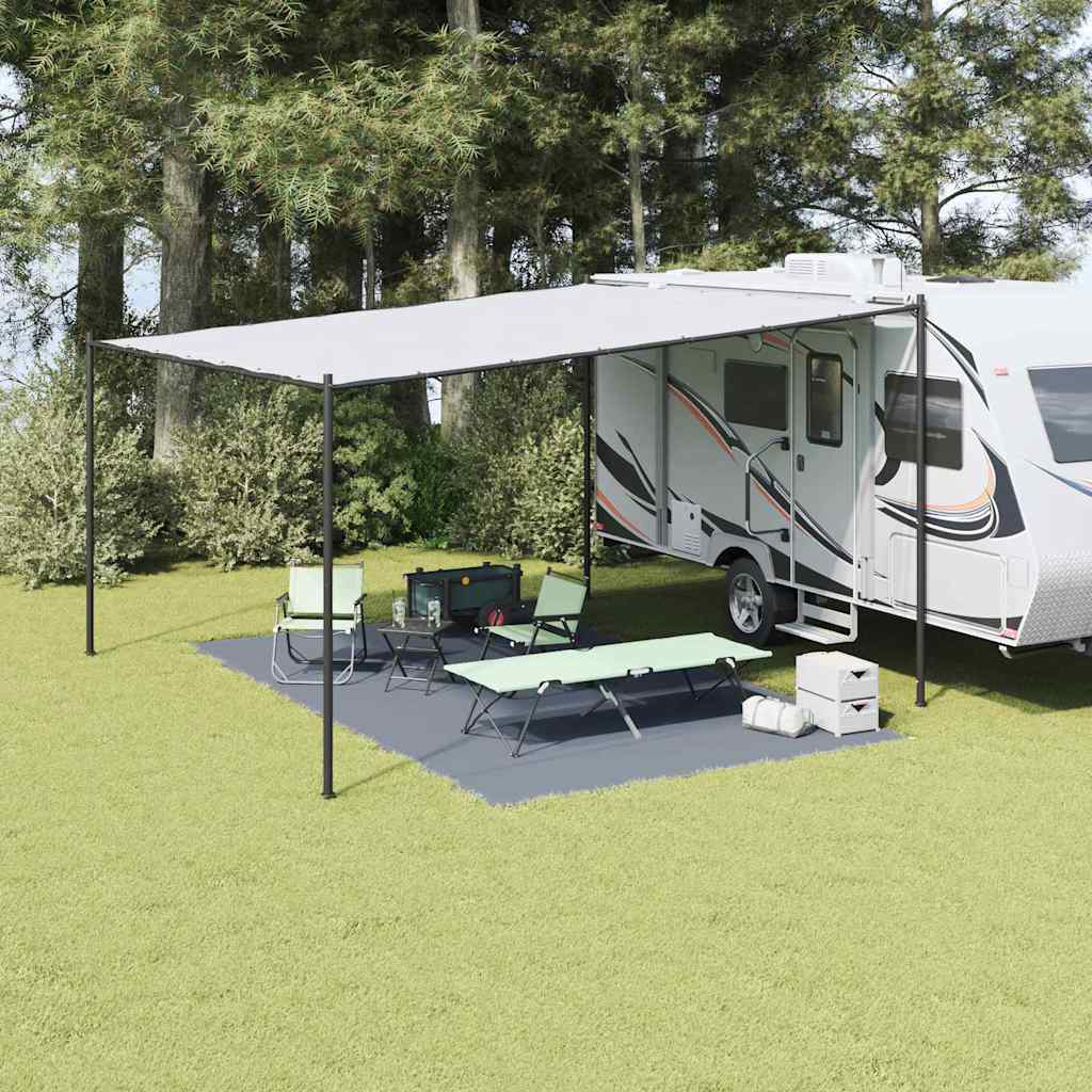 Tenttapijt Blauw En Grijs Polyetheen Blauw-Grijs